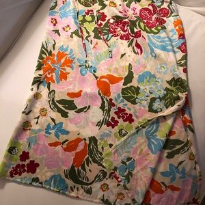 White + Warren silk skirt